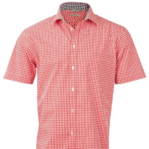 Picture of Winning Spirit, Mens Gingham Check S/S Shirt